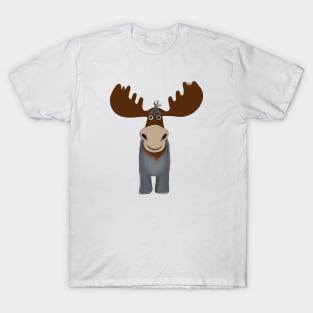 Cute Moose Drawing T-Shirt